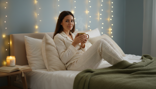 Drinking golden milk before bed for sleep