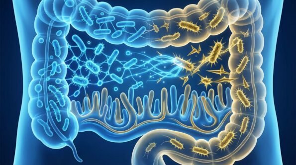 Probiotics balancing gut microbiome to stop bloating