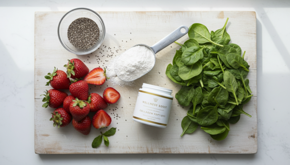 Ingredients for collagen boosting smoothies