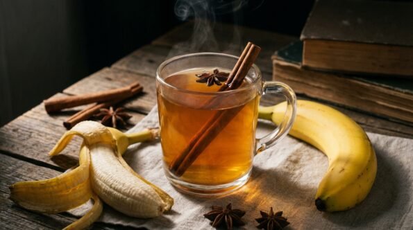 Banana tea for sleep recipe with cinnamon