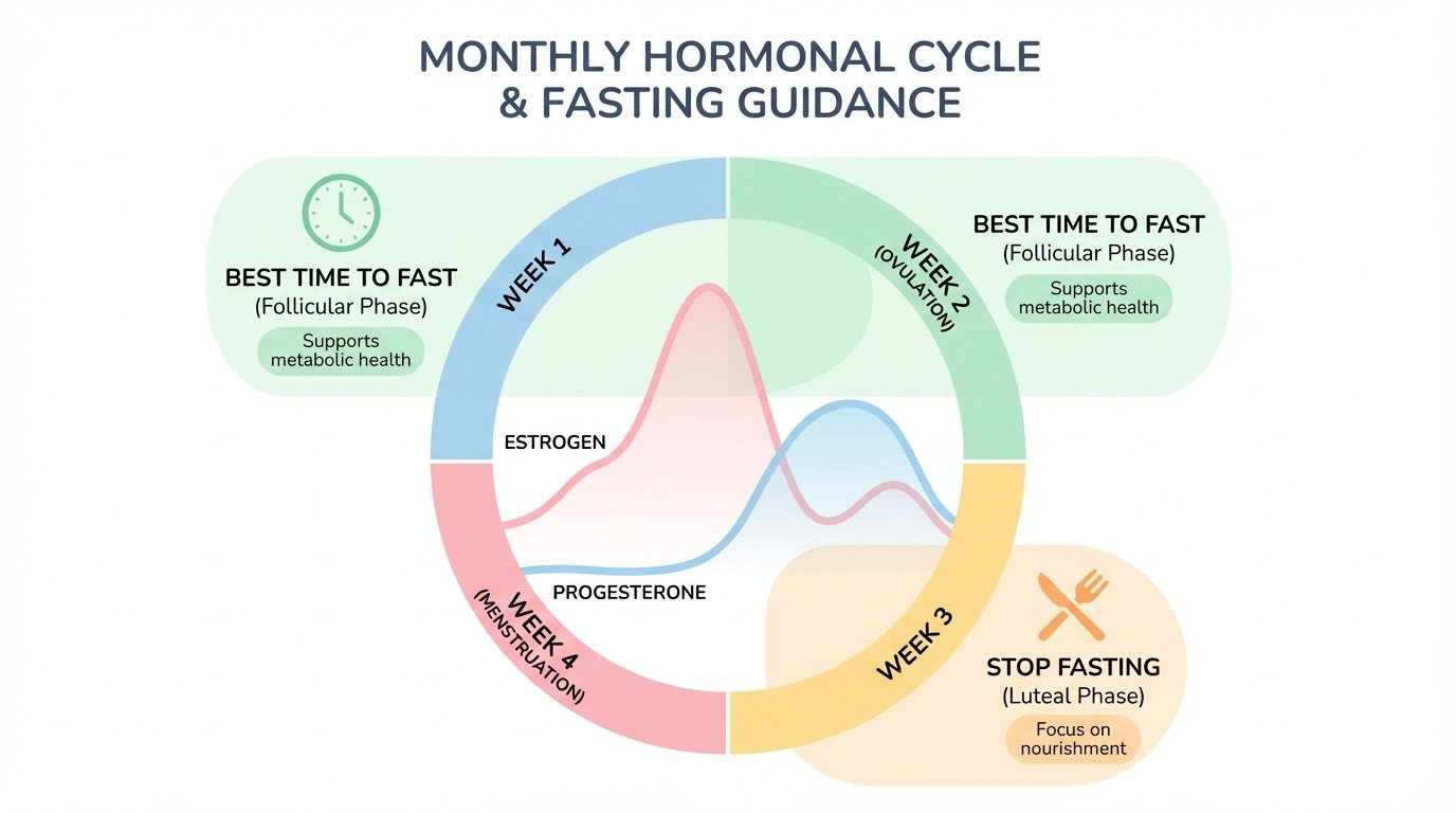 Intermittent fasting according to menstrual cycle