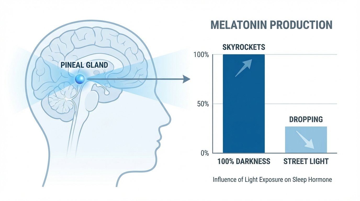 How darkness and sleep masks boost melatonin