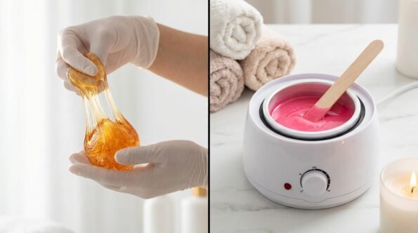 Sugaring vs waxing comparison for hair removal