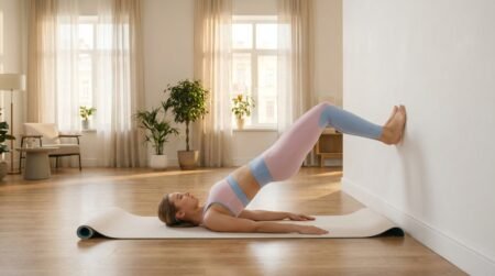 Wall pilates for weight loss home workout routine