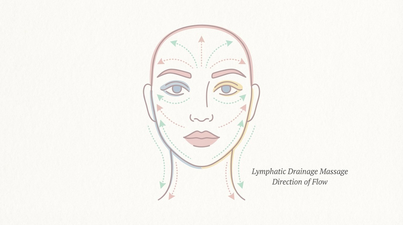 Lymphatic drainage massage direction for Gua Sha vs Jade Roller