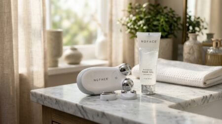 Microcurrent facial benefits and anti-aging device