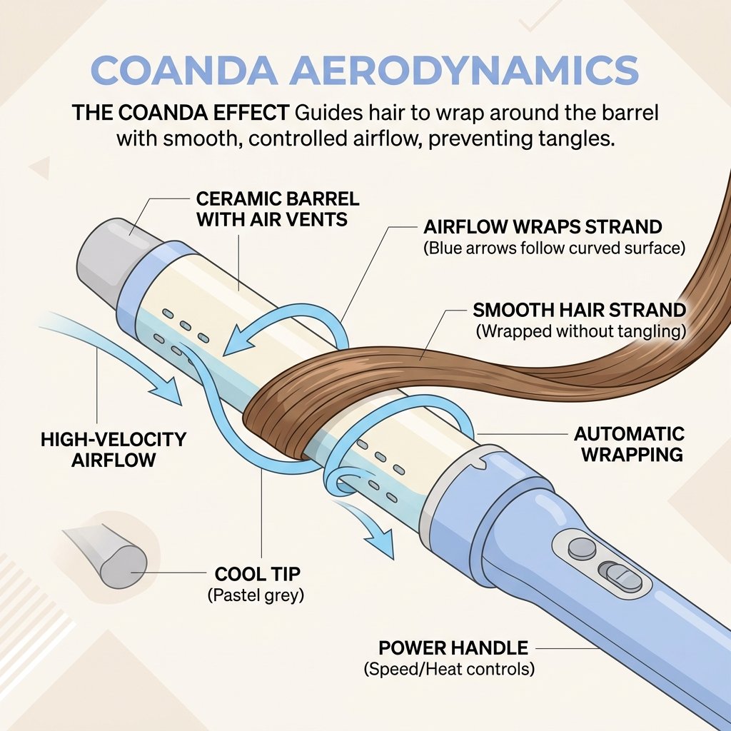Science of Coanda effect in the best Dyson Airwrap alternatives