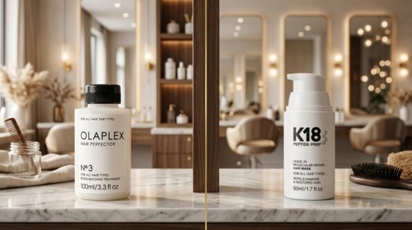 K18 vs Olaplex comparison for damaged hair repair
